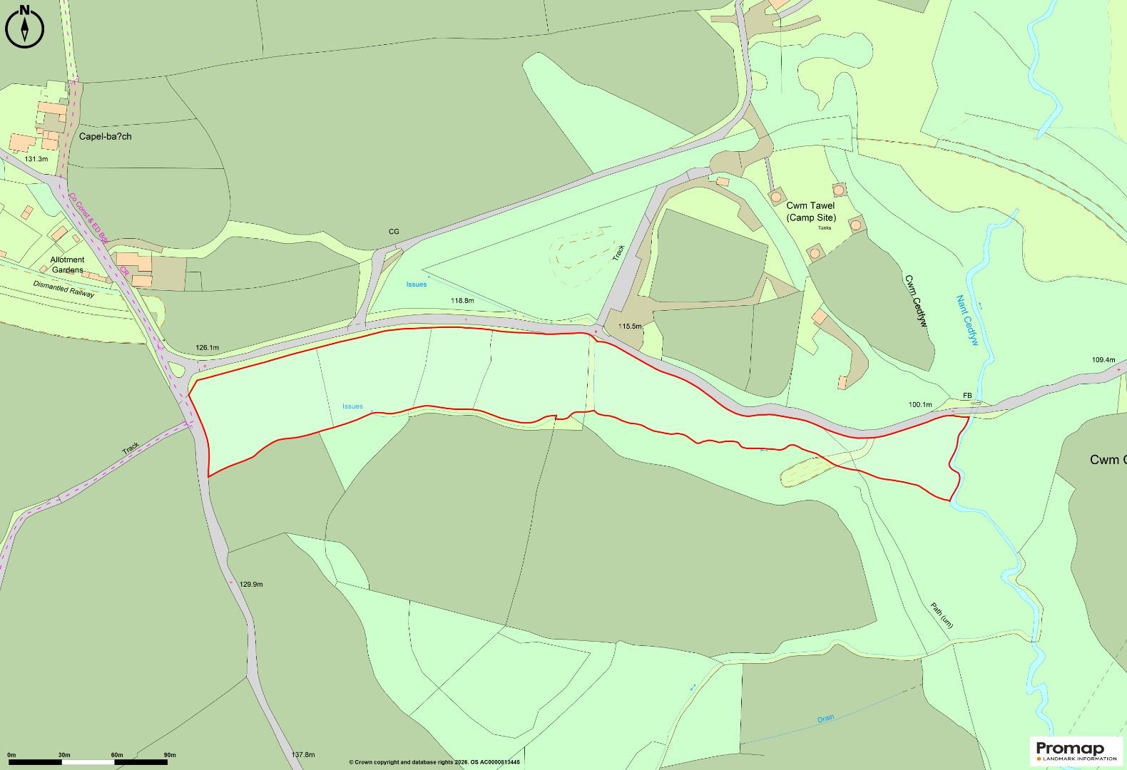Approximately 4.063 acres of Land Llangynwyd, Maesteg CF34 0EB